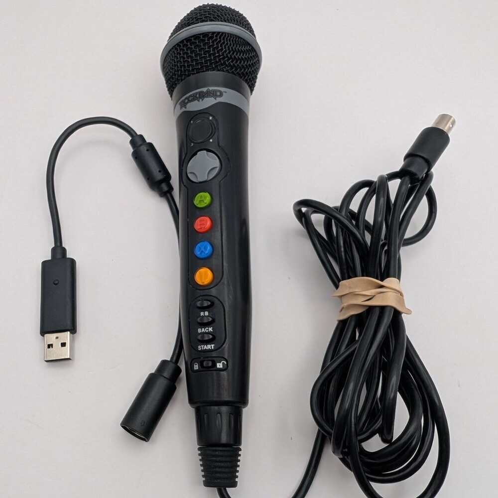 Official Rock Band Mic Mad Catz Microphone Integrated Controller Xbox 360